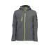 Blouson de Travail en Softshell Borel - Taille L - Gris Chiné/Jaune Fluo - Résistant et Confortable - D-Work