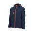 Blouson de Travail en Softshell Borel - Taille S - Marine/Orange Fluo - Résistant et Confortable - D-Work