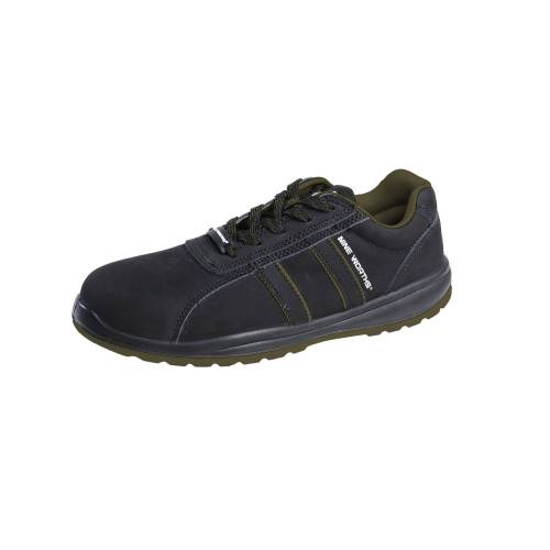 Chaussures de Sécurité Basses Arado - Taille 39 - Noir/Kaki - Résistant et Confortable - D-Work