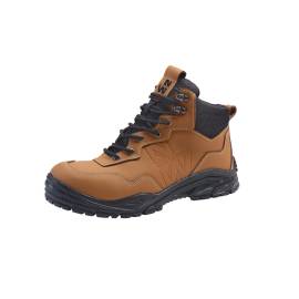 Chaussures de Sécurité Montantes Fuji - Taille 42 - Camel - Résistant et Confortable - D-Work