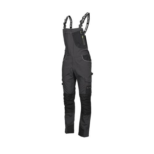 Salopette de Travail Stampe - Taille 4XL - Gris/Noir - Résistant et Confortable - D-Work