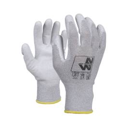 Gants de Travail Broxa - Taille 8 - Blanc - Résistant et Confortable - D-Work
