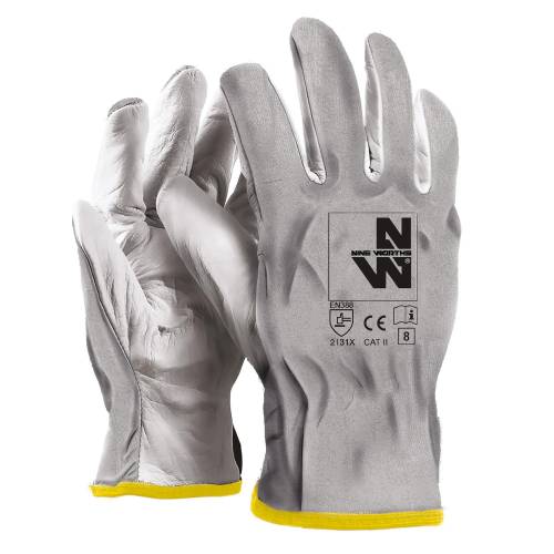 Gants de Travail Jimmy - Taille 10 - Blanc - Résistant et Confortable - D-Work