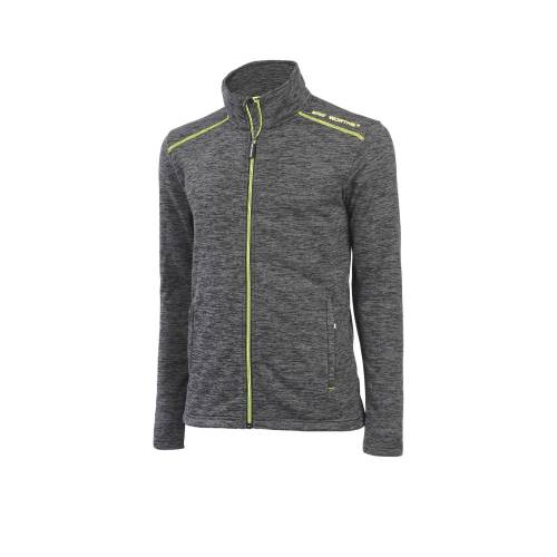 Gilet de Travail Lenny - Taille 4XL - Gris Chiné/Jaune Fluo - Résistant et Confortable - D-Work