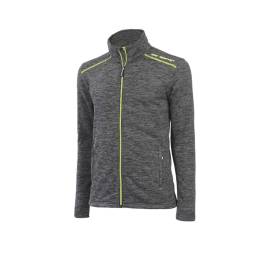 Gilet de Travail Lenny - Taille M - Gris Chiné/Jaune Fluo - Résistant et Confortable - D-Work