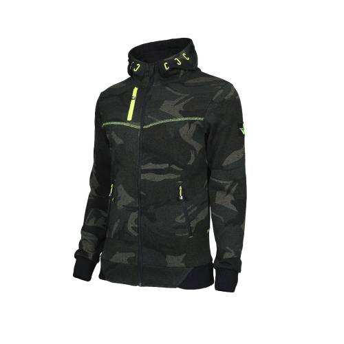 Gilet de Travail Botta - Taille S - Woodland/Jaune Fluo - Résistant et Confortable - D-Work