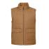 Gilet de Travail Sans Manches Noah - Taille 3XL - Camel - Résistant et Confortable - D-Work