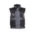 Gilet Sans Manches de Travail Piattec - Taille M - Gris/Noir - Résistant et Confortable - D-Work