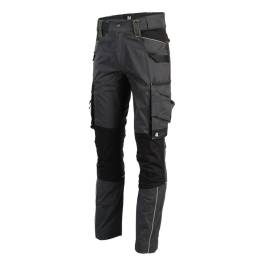 Pantalon de Travail Kery - Taille 50 - Gris/Noir - Résistant et Confortable - D-Work