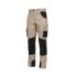 Pantalon de Travail Adam - Taille 36 - Beige/Noir - Résistant et Confortable - D-Work