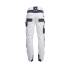 Pantalon de Travail Leonard - Taille 44 - Blanc/Gris - Résistant et Confortable - D-Work