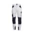 Pantalon de Travail Leonard - Taille 48 - Blanc/Gris - Résistant et Confortable - D-Work
