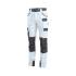 Pantalon de Travail Cary - Taille 44 - Blanc/Gris - Résistant et Confortable - D-Work