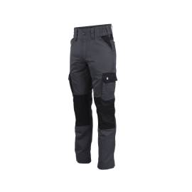 Pantalon de Travail Cirrus - Taille 56 - Gris/Noir - Résistant et Confortable - D-Work