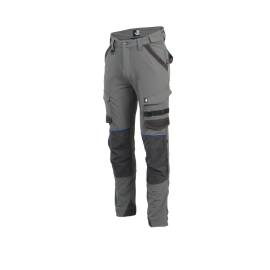 Pantalon de Travail Sacha - Taille 50 - Gris/Bleu - Résistant et Confortable - D-Work