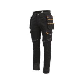 Pantalon de Travail Vicente - Taille 36 - Noir/Camel - Résistant et Confortable - D-Work