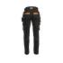 Pantalon de Travail Vicente - Taille 38 - Noir/Camel - Résistant et Confortable - D-Work