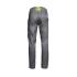 Pantalon de Travail Marlow - Taille L - Gris/Jaune Fluo - Résistant et Confortable - D-Work