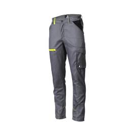 Pantalon de Travail Marlow - Taille XL - Gris/Jaune Fluo - Résistant et Confortable - D-Work