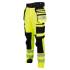 Pantalon de Travail Haute Visibilité Rocket - Taille 36 - Jaune Fluo - Résistant et Confortable - D-Work