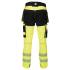 Pantalon de Travail Haute Visibilité Rocket - Taille 52 - Jaune Fluo - Résistant et Confortable - D-Work