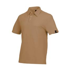 Polo de Travail Chuck - Taille 4XL - Camel - Résistant et Confortable - D-Work