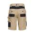 Bermuda de Travail Hugues - Taille 44 - Beige/Noir - Résistant et Confortable - D-Work