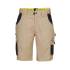 Bermuda de Travail Hugues - Taille 46 - Beige/Noir - Résistant et Confortable - D-Work
