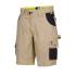 Bermuda de Travail Hugues - Taille 56 - Beige/Noir - Résistant et Confortable - D-Work