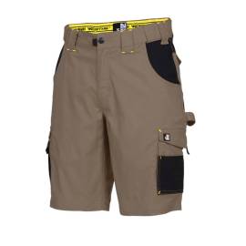 Bermuda de Travail Hugues - Taille 42 - Brun/Anthracite - Résistant et Confortable - D-Work