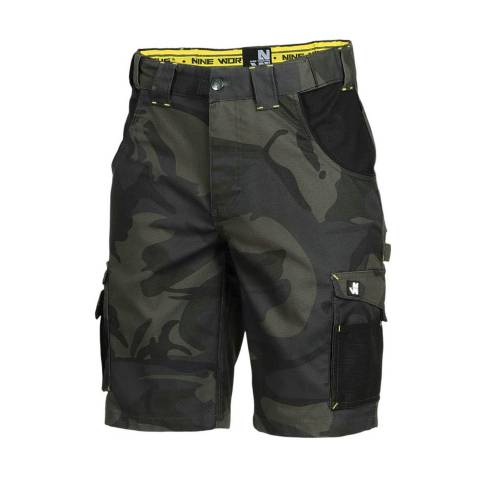 Bermuda de Travail Hugues - Taille 52 - Woodland - Résistant et Confortable - D-Work