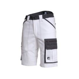 Bermuda de Travail Dali - Taille 48 - Blanc/Gris - Résistant et Confortable - D-Work