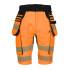 Bermuda de Travail Haute Visibilité Gala - Taille 36 - Orange Fluo - Résistant et Confortable - D-Work