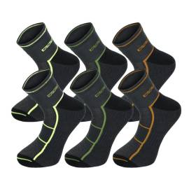 Lot de 3 Paires de Chaussettes Almer Taille 43/46 - Camel, JF, Kaki - Confort et Résistance - D-Work