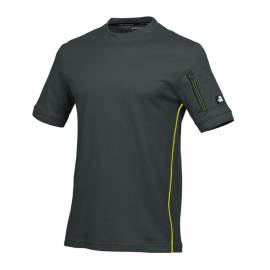 T-Shirt Manches Courtes de Travail Albon - Taille XL - Anthracite - Résistant et Confortable - D-Work