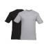 Pack 2 T-Shirts Manches Courtes de Travail Racing - Taille M - Gris/Noir - Résistant et Confortable - D-Work