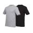 Pack 2 T-Shirts Manches Courtes de Travail Racing - Taille XXL - Gris/Noir - Résistant et Confortable - D-Work