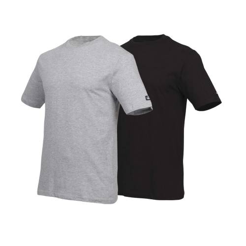 Pack 2 T-Shirts Manches Courtes de Travail Racing - Taille XXL - Gris/Noir - Résistant et Confortable - D-Work