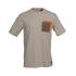 T-Shirt Manches Courtes de Travail Jaspe - Taille M - Sable - Résistant et Confortable - D-Work