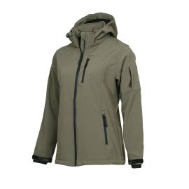 Blouson de Travail en Softshell Femme Ariel - Taille XS - Kaki - Résistant et Confortable - D-Work