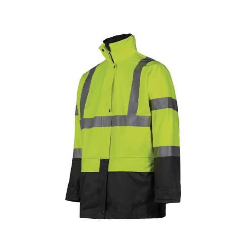 Veste de Travail Haute Visibilité Bandit - Taille XXL - Jaune Fluo - Résistant et Confortable - D-Work