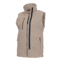 Polaire Sans Manches de Travail Femme Maya - Taille XXL - Crème - Confort et Liberté de Mouvement - D-Work