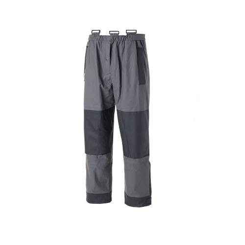 Pantalon de Pluie de Travail Piranha - Taille XXL - Gris/Noir - Résistant et Imperméable - D-Work