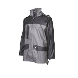 Veste de Pluie de Travail Moray - Taille XL - Gris/Noir - Résistante et Imperméable - D-Work