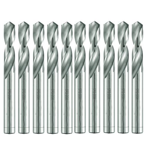 10 Forets Hélicoïdaux HSS Co Extra Court DIN 1897 PZ - Inox, Aciers 130° D. 7.7 x Lt. 79 x Lu. 37 x Q. 7.7 mm x Z2 - Diamwood