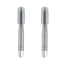 2 Tarauds à Main HSS DIN ISO 228 - Aciers, Fontes 55° G 1/2" x Lt. 80 x Lu. 22 x Q. 12 mm x Z2-P - Diamwood