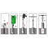 Satz von 5 Schraubenausdreher M3 bis M18 aus HCS-Stahl - 450405 - - 450405 Beast