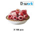 140 Aluminium Tourtières 18 ml D. 50 x H. 15 mm Practical, Resistant and Disposable for Cooking and Freezing - D-Work