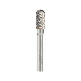 Fraise Rotative HM Tige Cylindrique Forme Boule - Fontes, Aciers D. 4 x Lt. 40 x Lu. 10 x Q. 3 mm - Diamwood