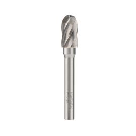Fraise Rotative HM Tige Cylindrique Forme Boule - Aluminium D. 10 x Lt. 65 x Lu. 20 x Q. 6 mm - Diamwood